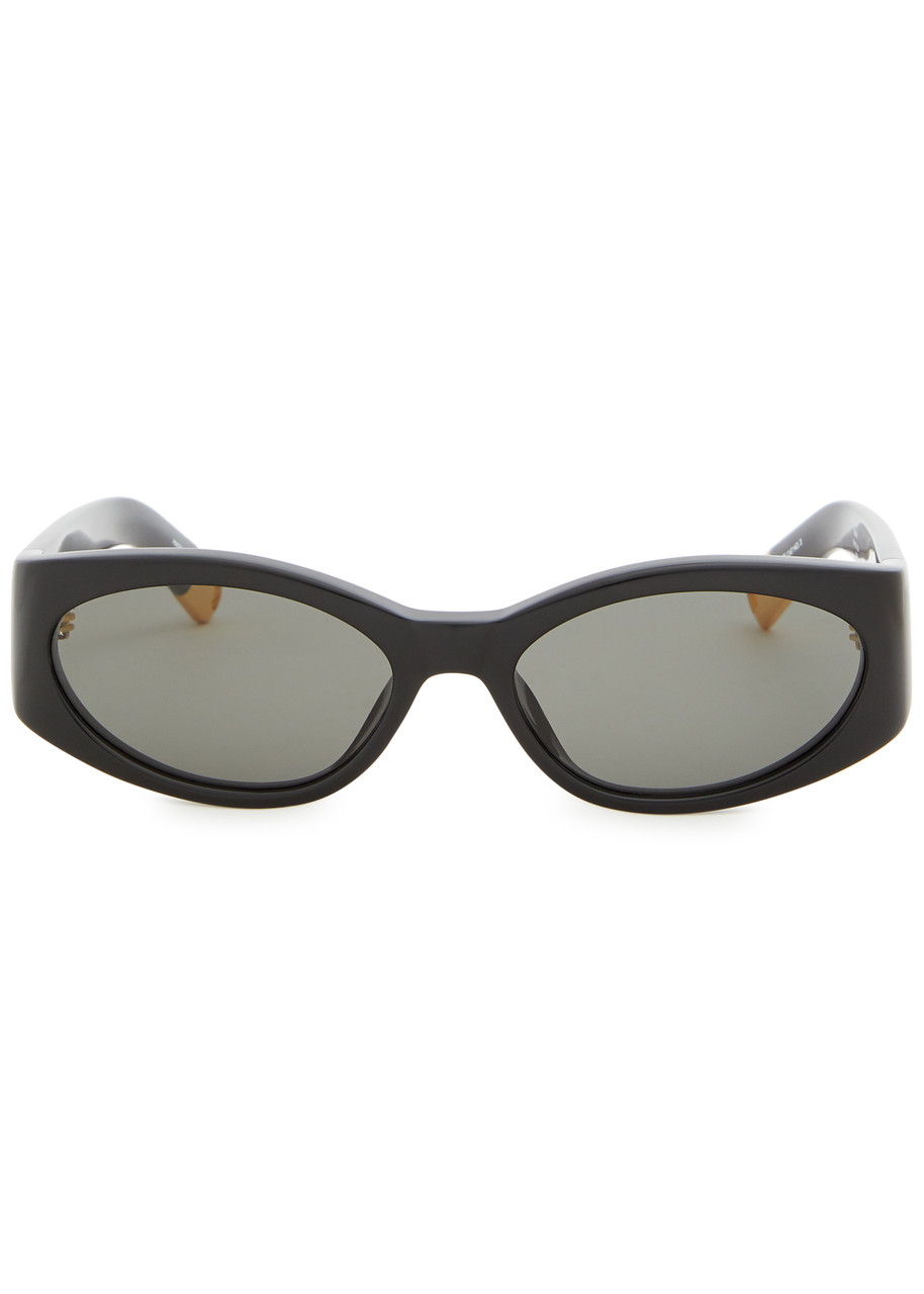 LINDA FARROW LUXE JACQUEMUS X LINDA FARROW LUXE OVALO OVAL-FRAME SUNGLASSES