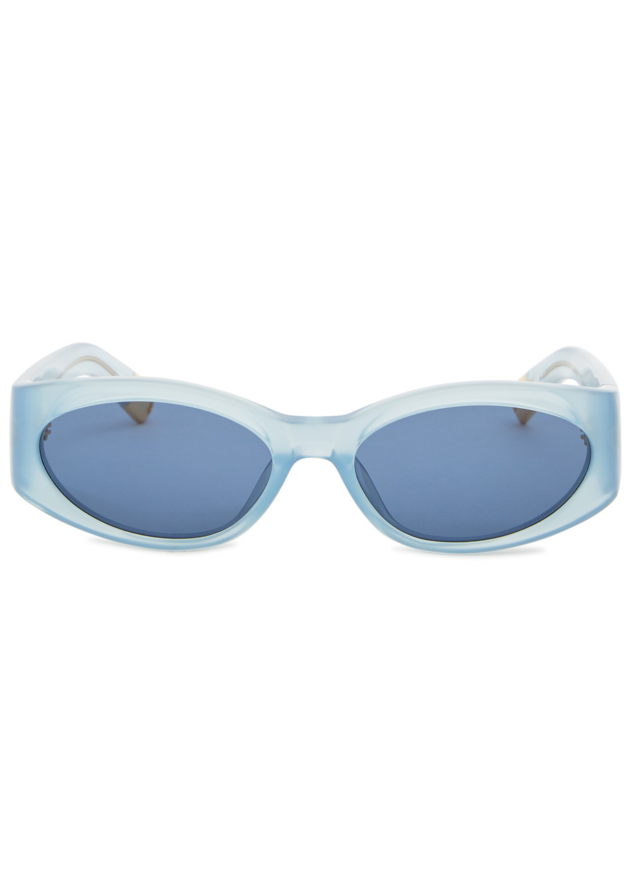 LINDA FARROW LUXE JACQUEMUS X LINDA FARROW LUXE OVALO OVAL-FRAME SUNGLASSES