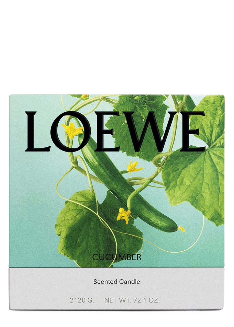  Loewe Cucumber Candle - Large 2120g, Candle, High-intensity Fragrance, Juicy Cucumber, Just-picked From The Vine, Fresh Mint Notes, Large, 2120g 