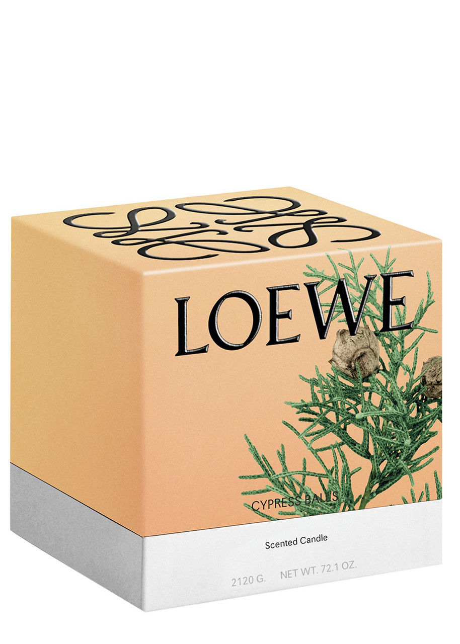  Loewe Cypress Balls Candle - Large 2120g, Candle, Mid-intensity Fragrance, Evergreen Aroma Of The Towering, Coniferous Cypress Tree, Deep Woody Notes 