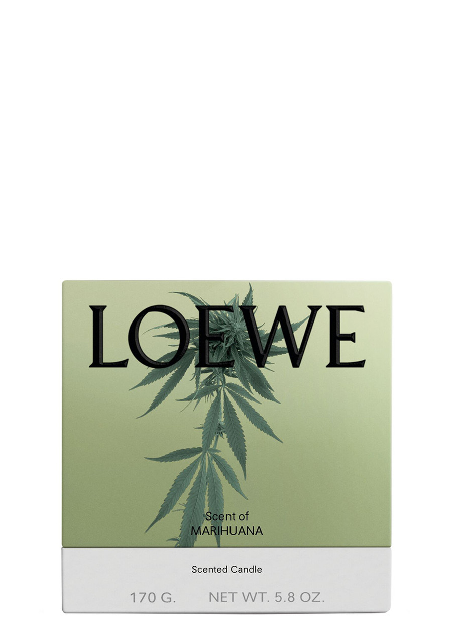  Loewe Marihuana Candle - Small 170g, Candle, Mid-intensity Fragrance, Herbal Scent, Soothing Aroma Of The Sativa Herb, Woody Notes, Small, 170g 