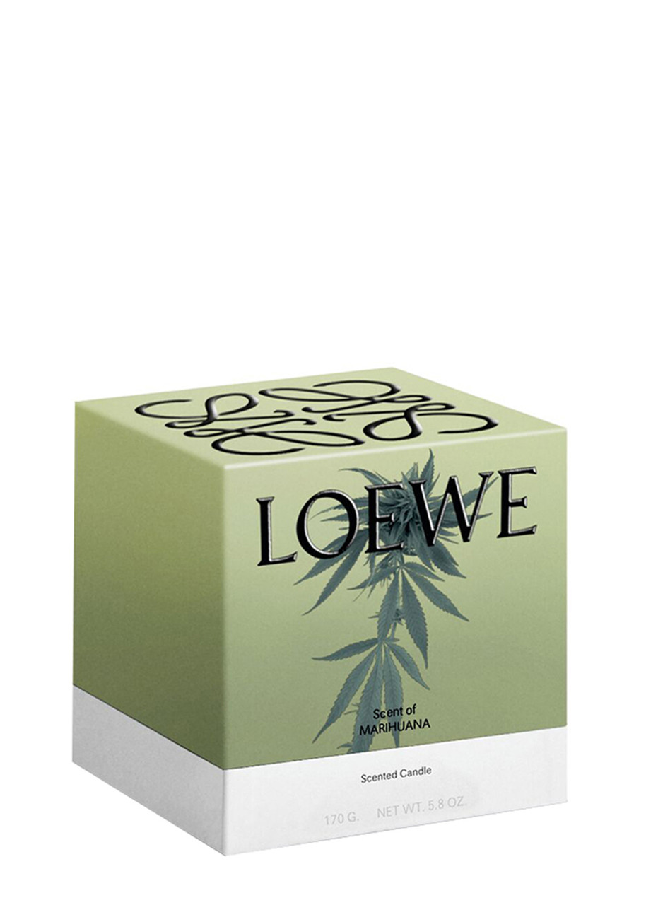  Loewe Marihuana Candle - Small 170g, Candle, Mid-intensity Fragrance, Herbal Scent, Soothing Aroma Of The Sativa Herb, Woody Notes, Small, 170g 