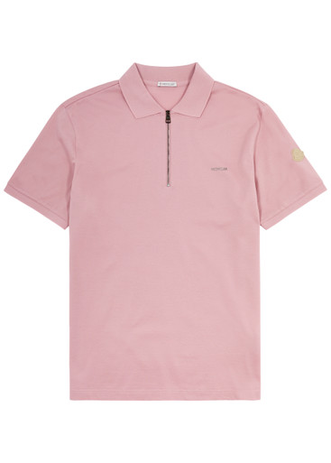MONCLER Logo piqué cotton polo shirt | Harvey Nichols