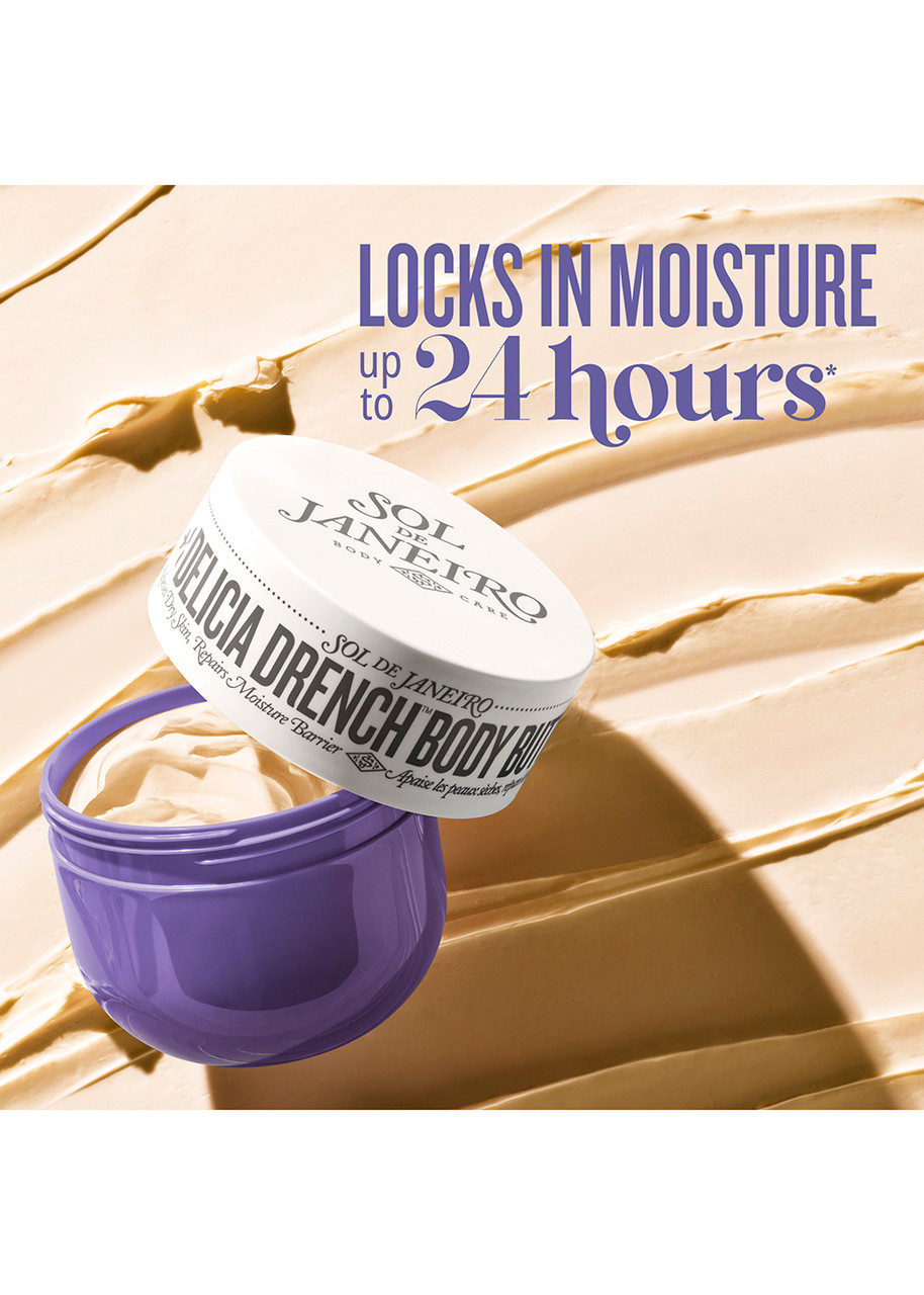  Sol De Janeiro Delicia Drench Body Butter 75ml, Body Butter, Locks In Moisture, Repairing Skin’s Protective Barrier, Supporting The Microbiome 