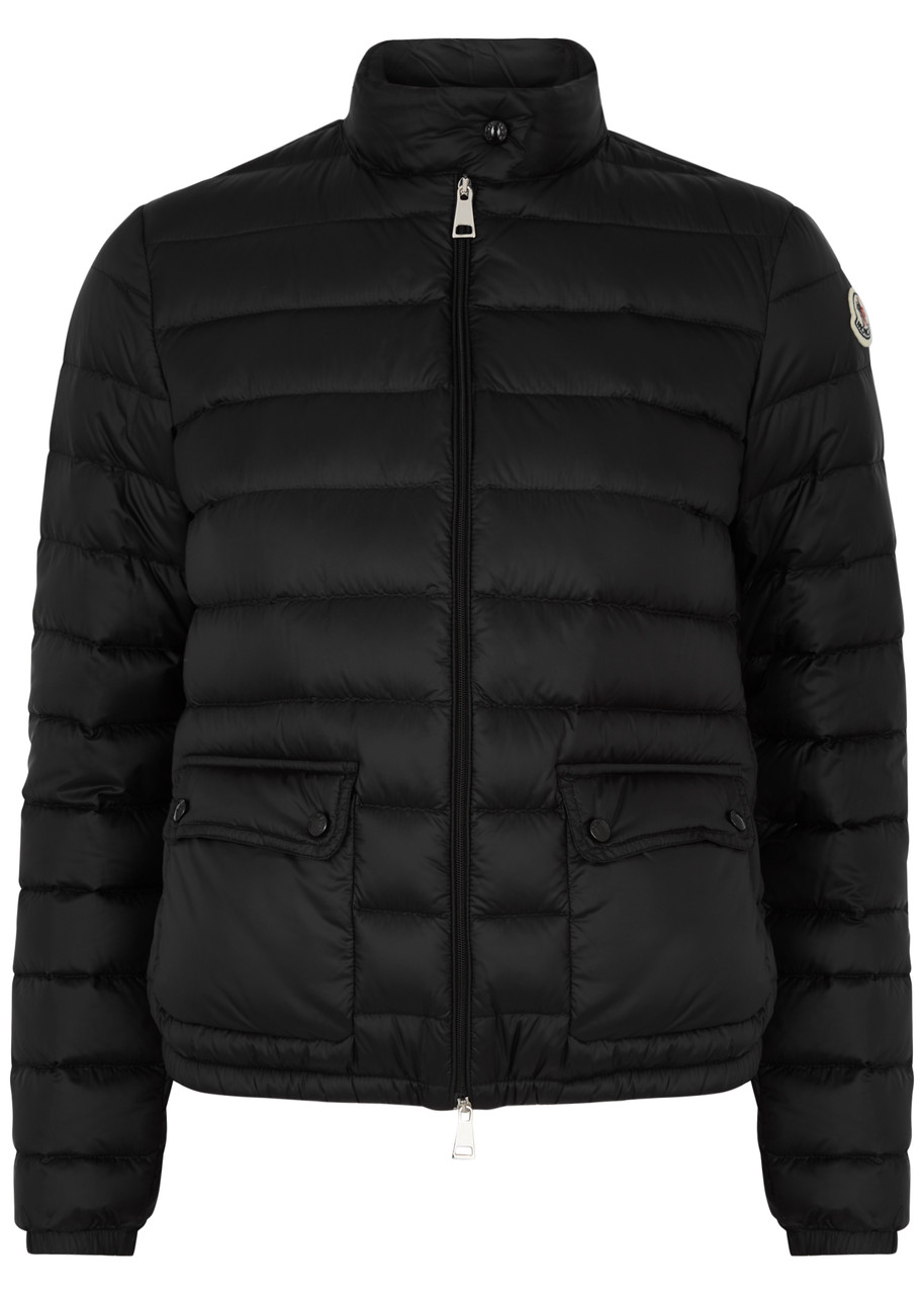 Shop Moncler Lans Quilted Shell Jacket In Black
