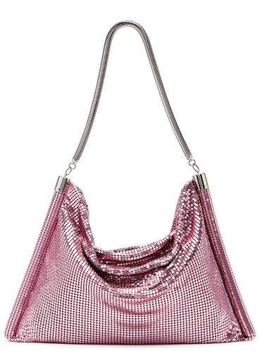 RABANNE Pixel chainmail shoulder bag | Harvey Nichols