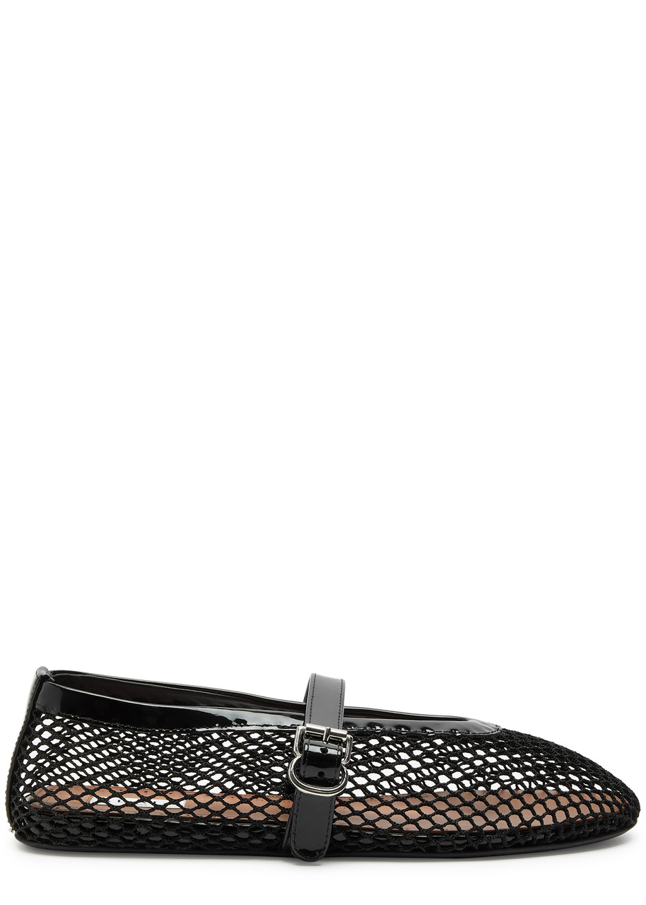 Alaïa Mesh Ballet Flats - Black - 38 (IT38 / UK5)