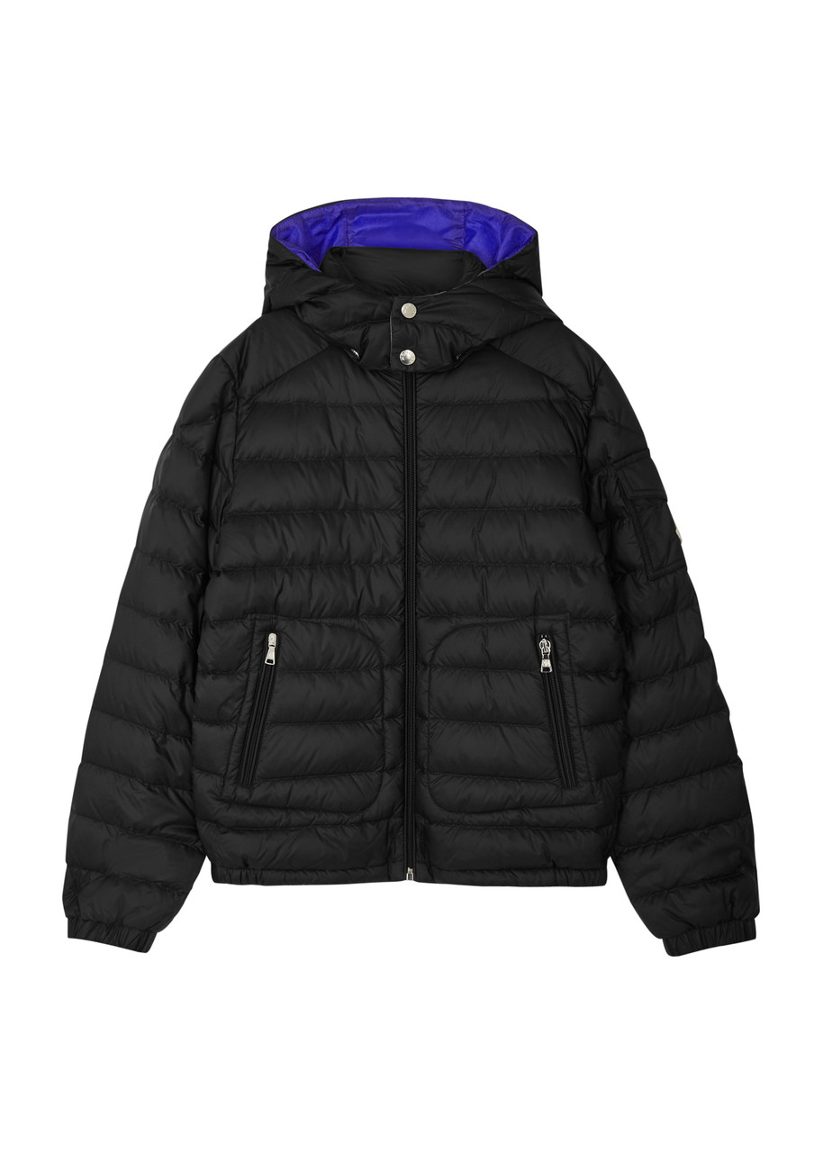 Moncler Kids Lauros Quilted Shell Jacket - Black - 8A (8 Years)