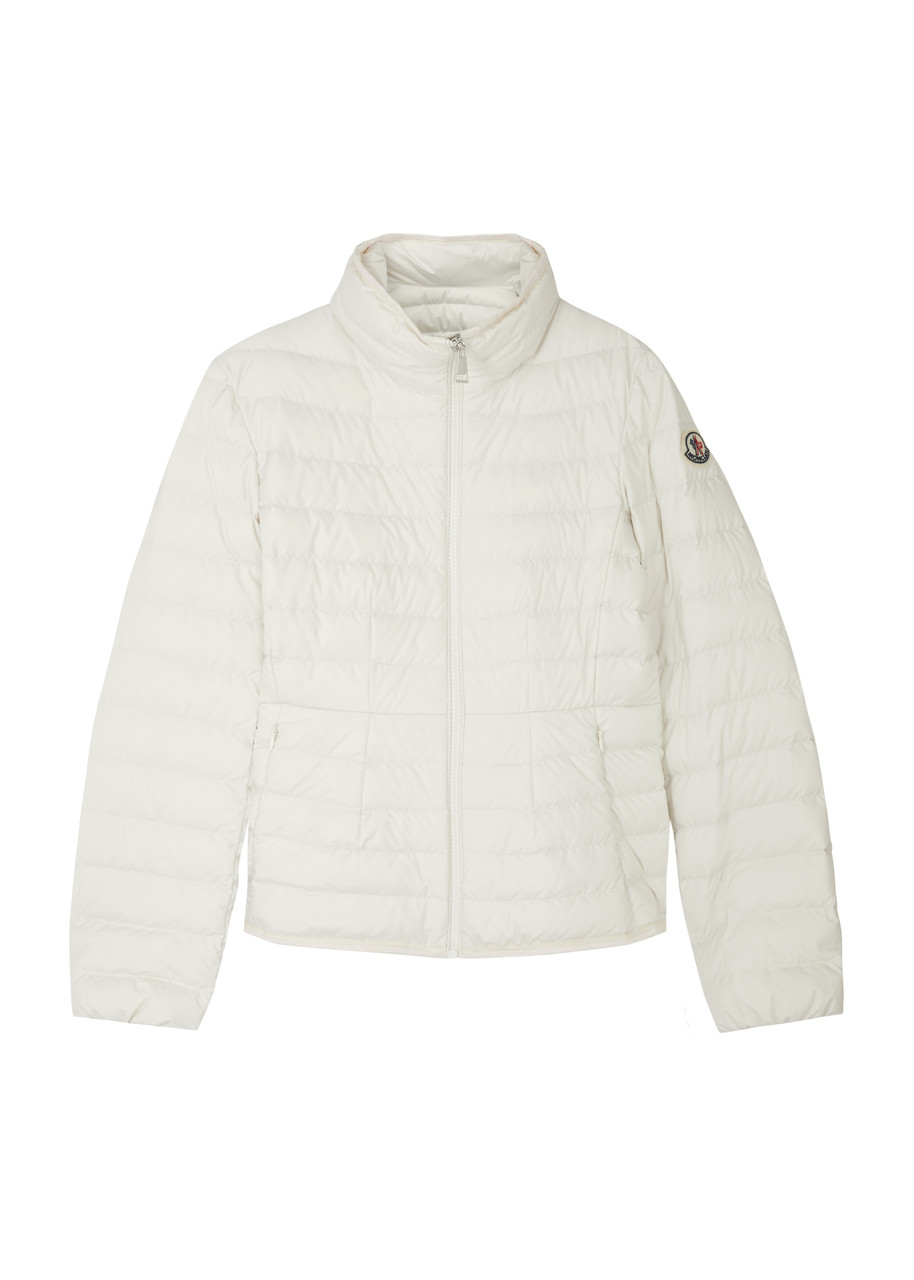 Moncler Kids Dinka Quilted Shell Jacket - White - 10A (10 Years)
