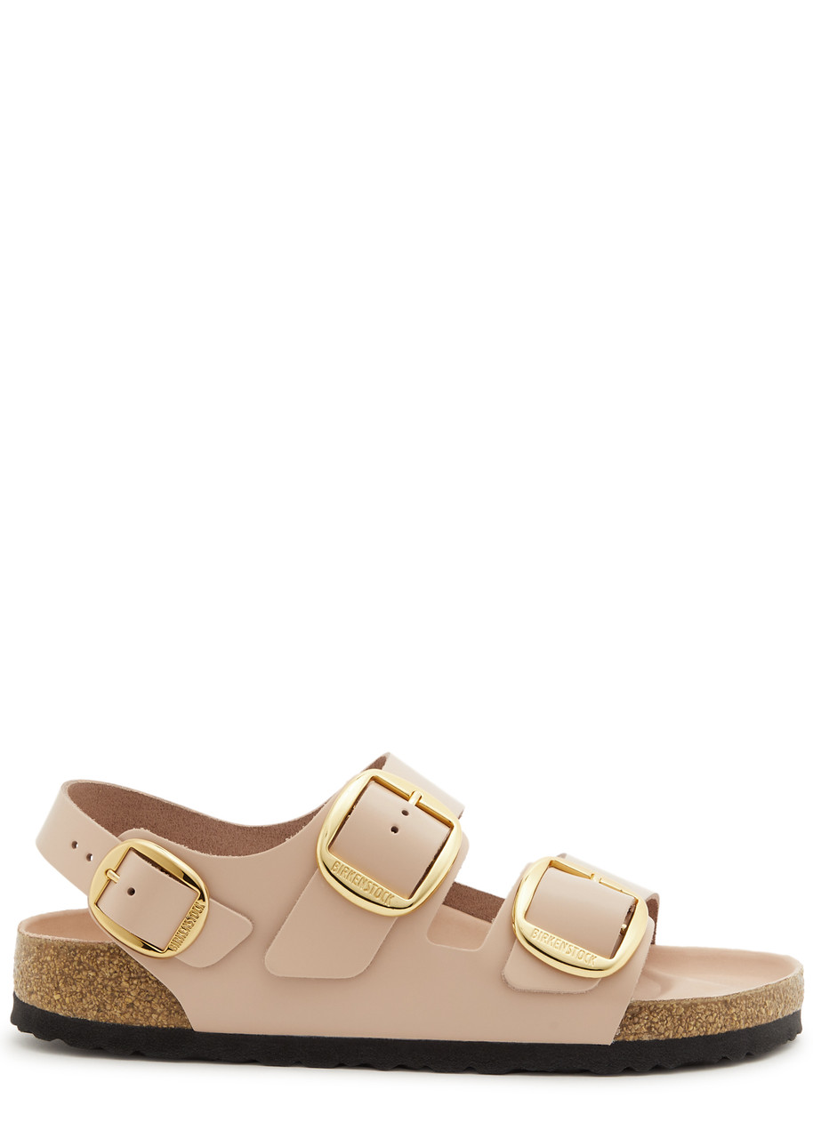 Birkenstock Milano Big Buckle Leather Sandals - Beige - 40 (IT40/ UK7)