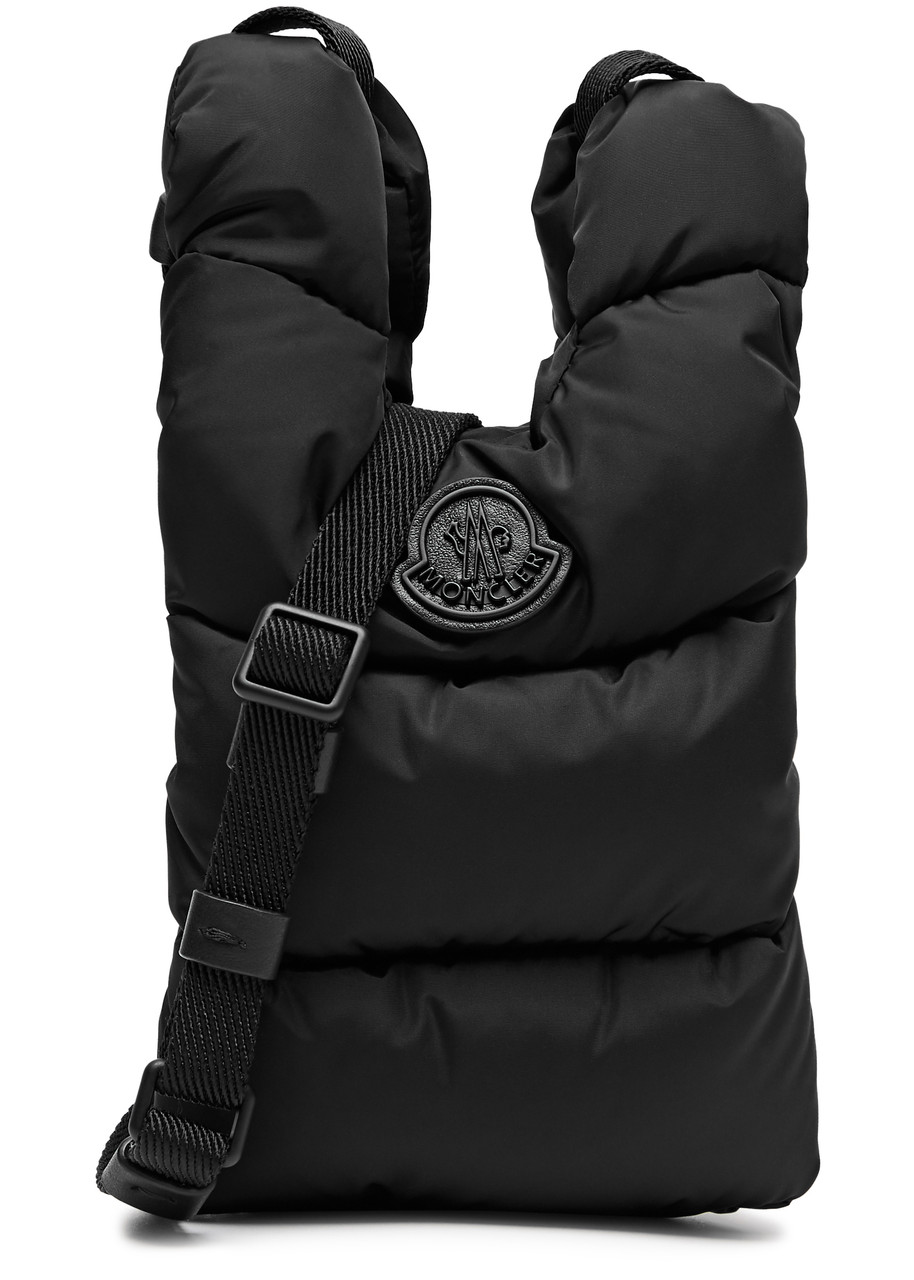 Moncler Legere Small Quilted Shell Cross-body Bag In Black