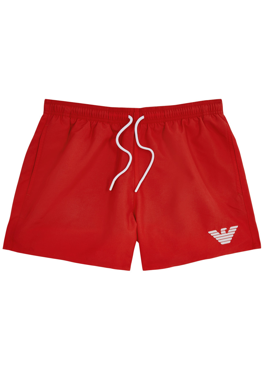 Logo-embroidered Shell Swim Shorts