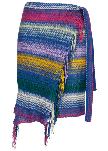 MISSONI Zigzag-intarsia knitted sarong | Harvey Nichols