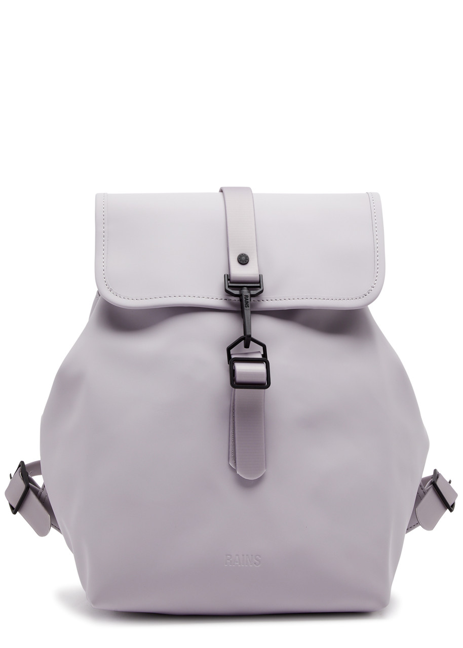 Shop Rains W3 Rubberised Backpack In Lilac