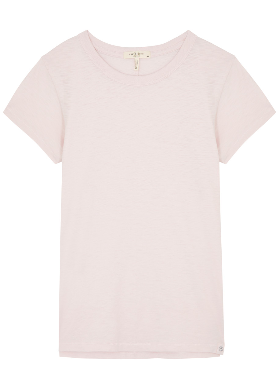 Shop Rag & Bone The Slub Cotton T-shirt In Light Pink