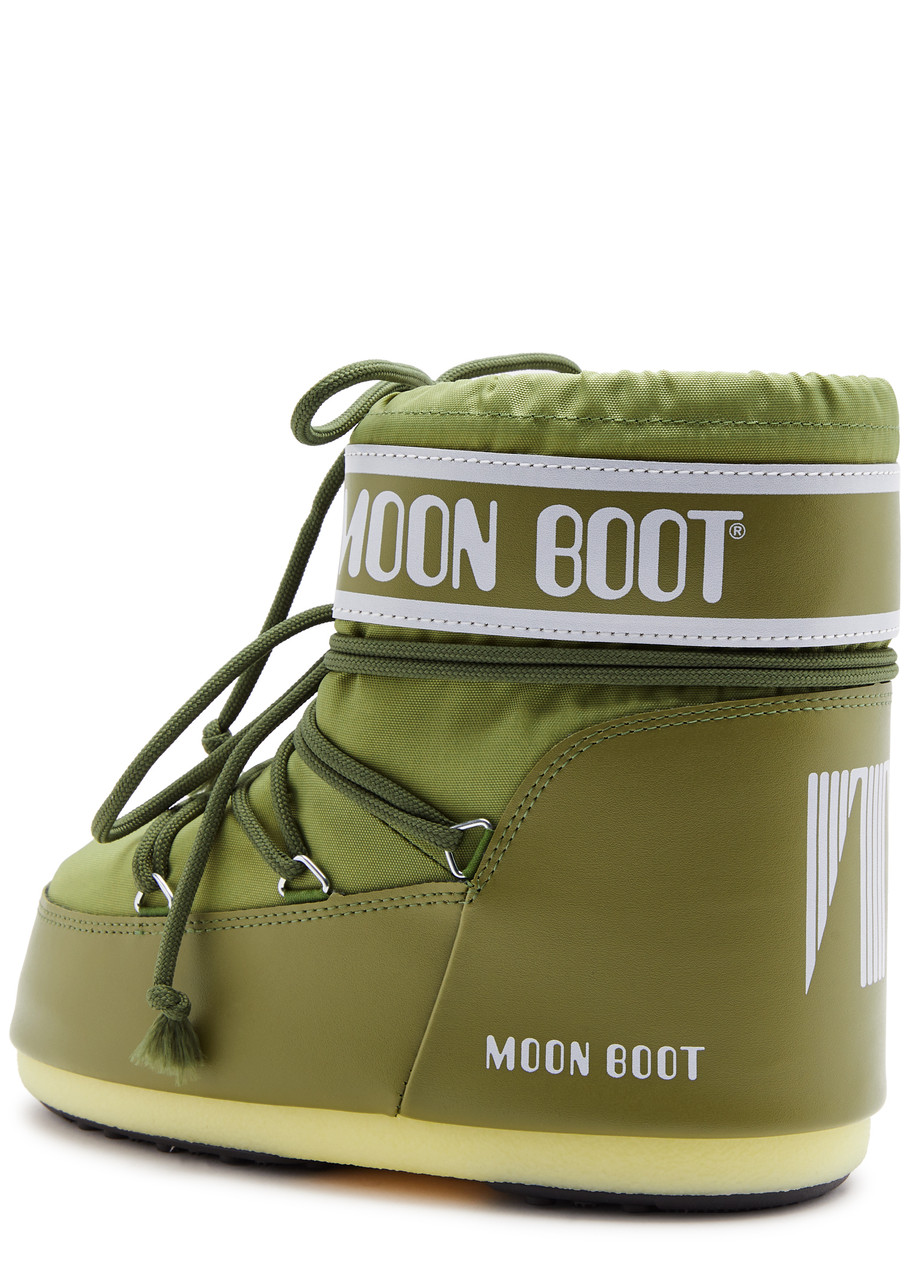 Moon Boot Icon Padded Nylon Snow Boots – Khaki – 8-10