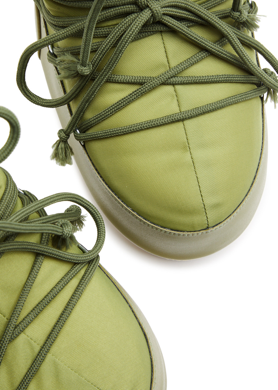 Moon Boot Icon Padded Nylon Snow Boots – Khaki – 8-10