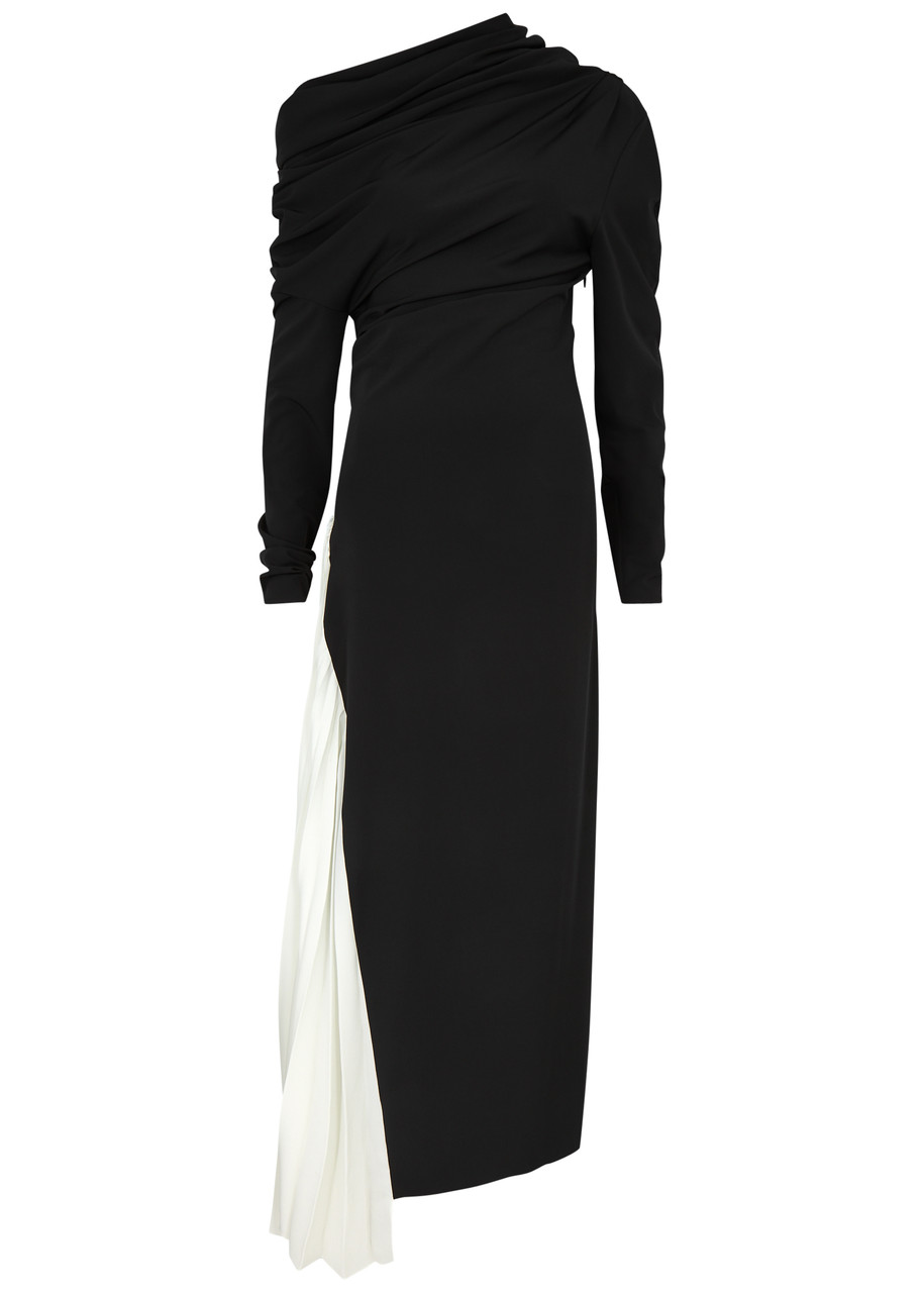 A.W.A.K.E Mode Asymmetric Stretch-jersey Maxi Dress - Black - 42 (UK14 / L)