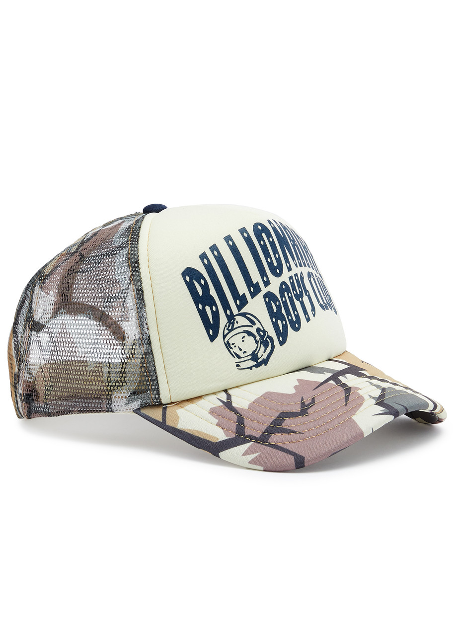 Shop Billionaire Boys Club Camo Arch Printed Jersey Trucker Cap In Multicoloured 1