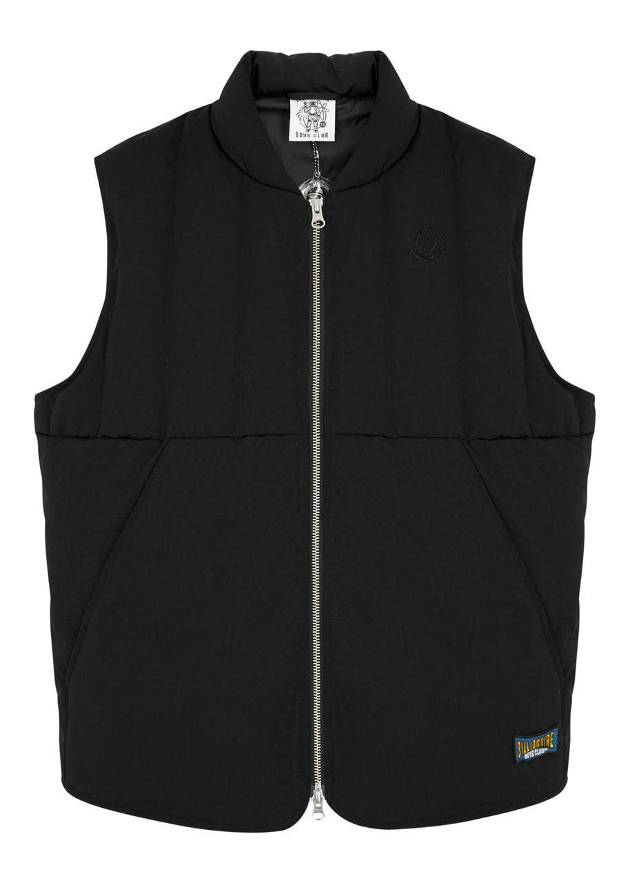 Shop Billionaire Boys Club Logo Quilted Shell Gilet In Black