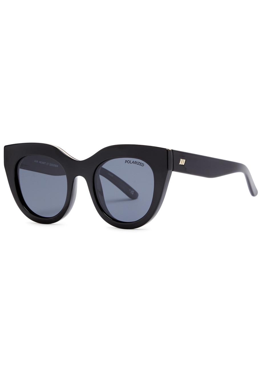 LE SPECS LE SPECS AIR HEART ROUND CAT-EYE SUNGLASSES