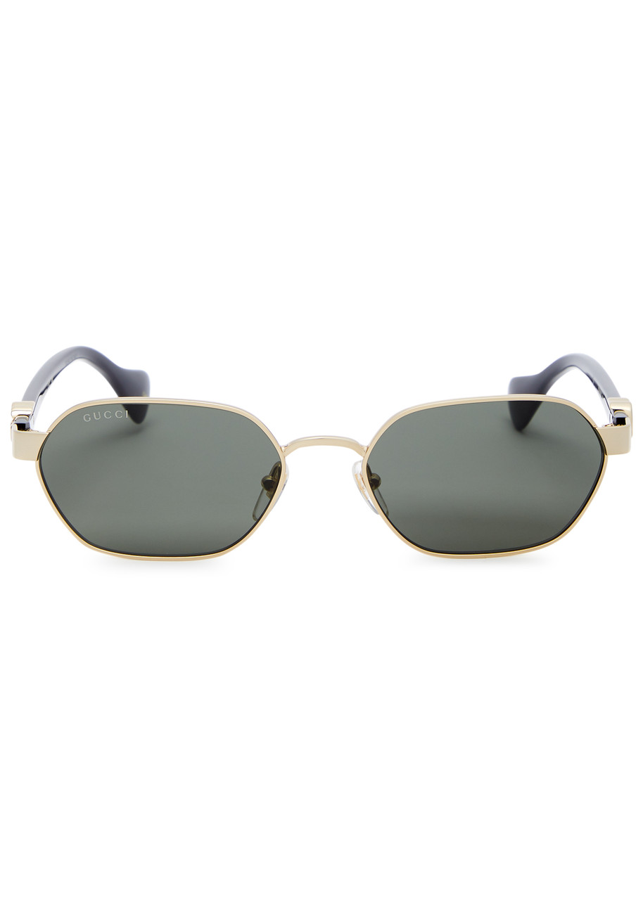 GUCCI GUCCI OVAL-FRAME SUNGLASSES