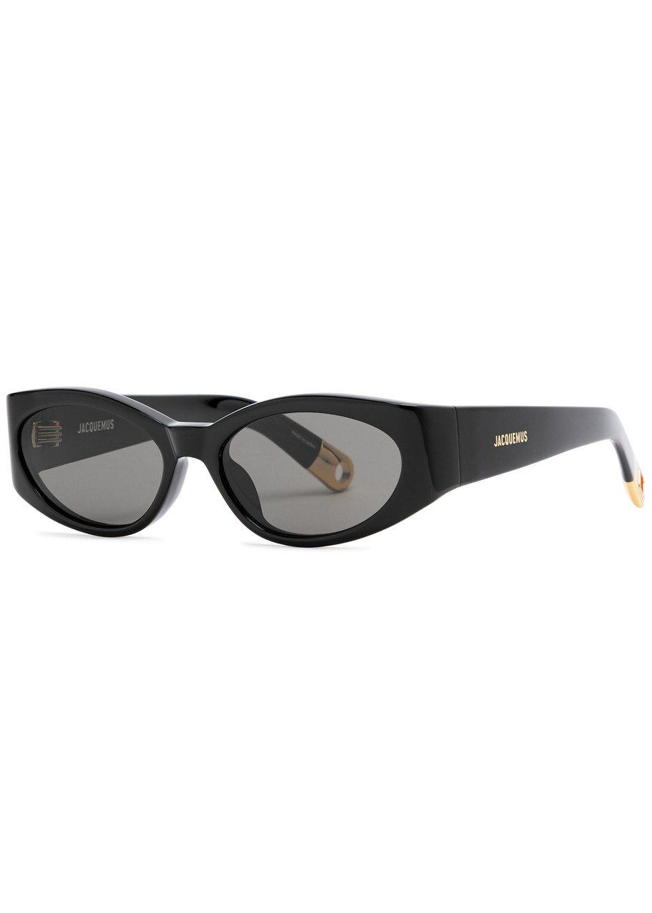 Jacquemus Les Lunettes Ovalo Oval-frame Sunglasses - Black - One Size