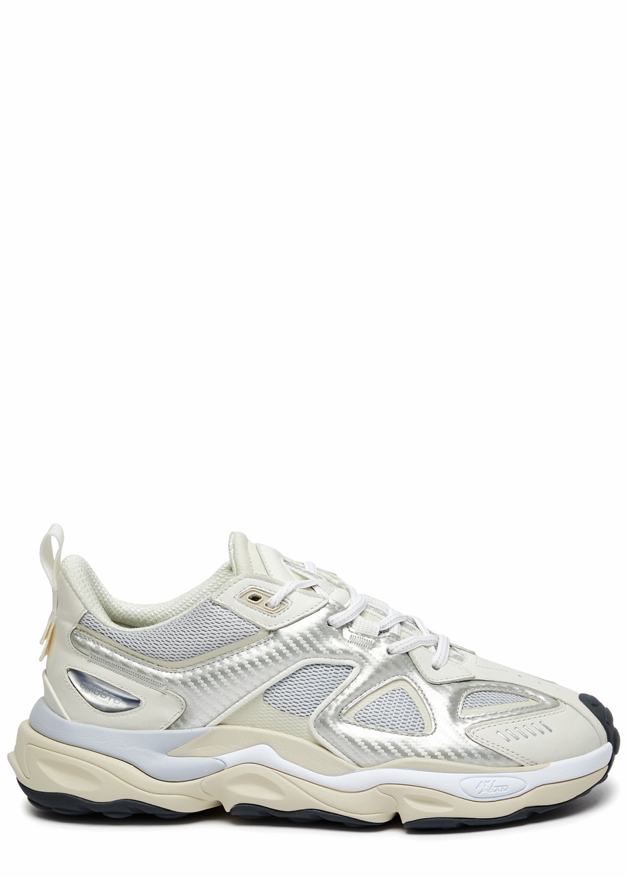 Shop Axel Arigato Satellite Panelled Mesh Sneakers In Silver