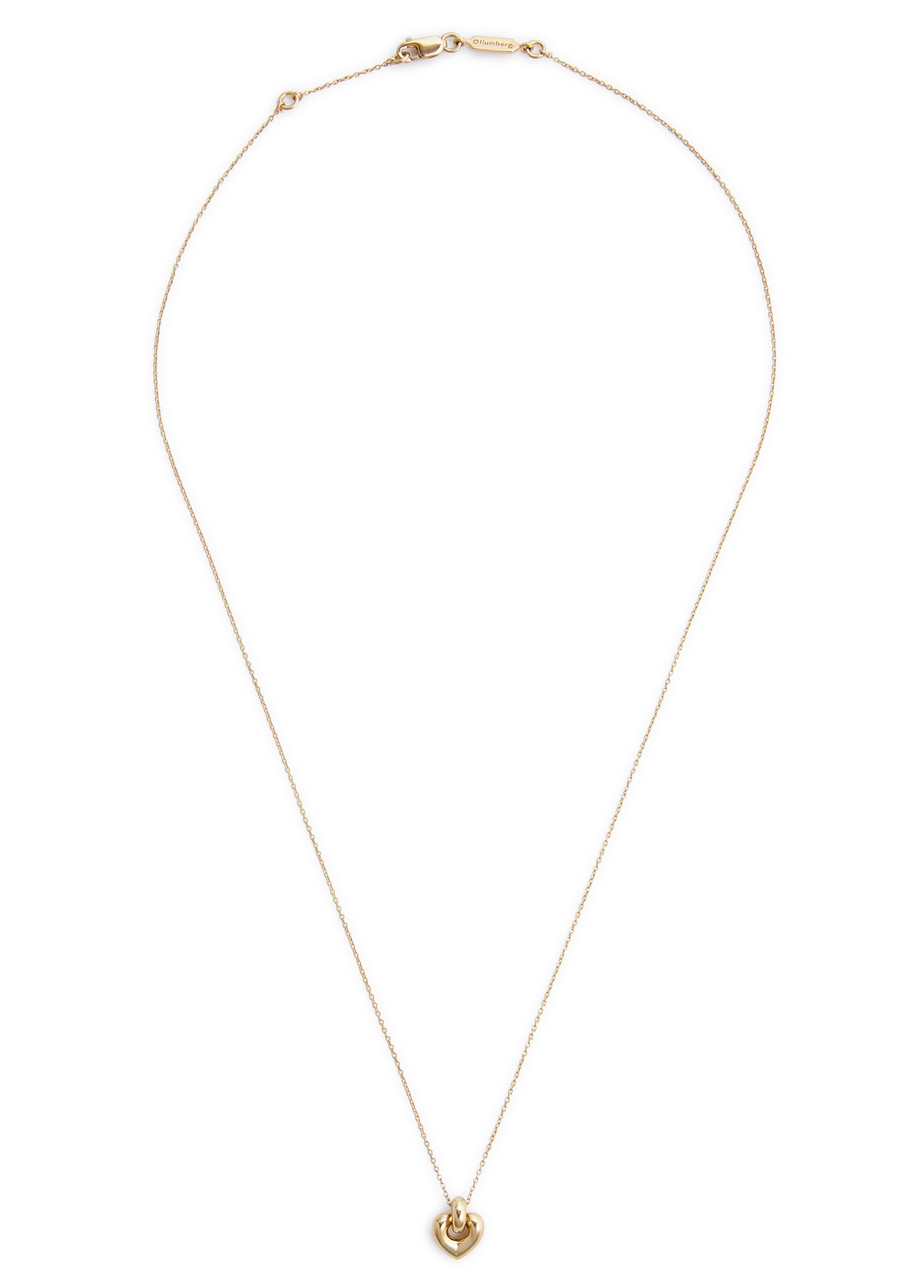Shop Otiumberg Petite Heart 14kt Gold Vermeil Necklace