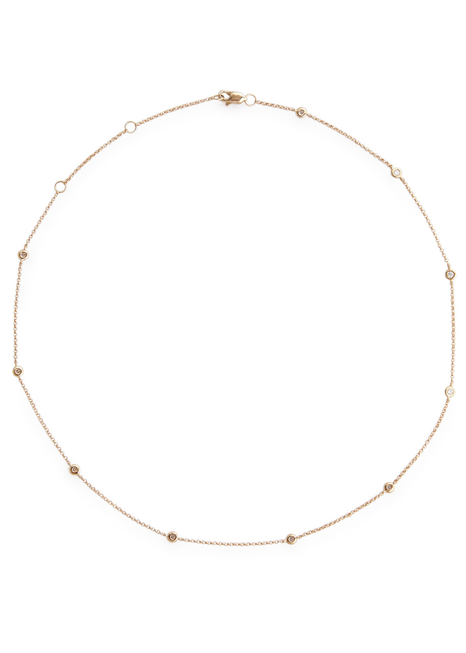 Shop Roxanne First Diamond Dot Crystal-embellished Necklace In Gold