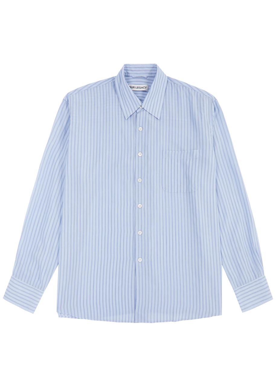 Shop Our Legacy Above Striped Shirt In Blue