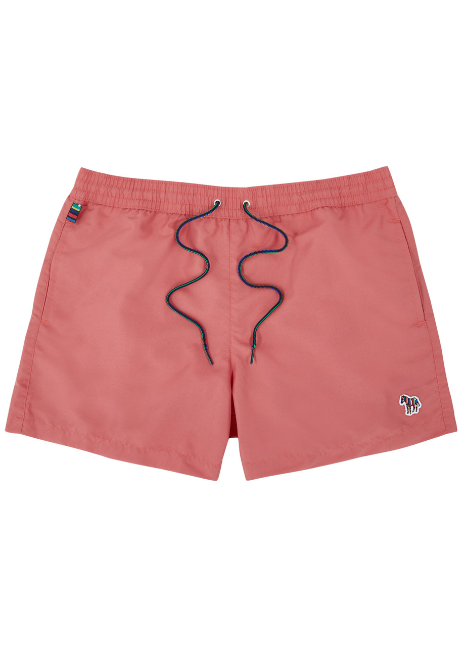 Shop Paul Smith Zebra Logo Shell Swim Shorts In Pink