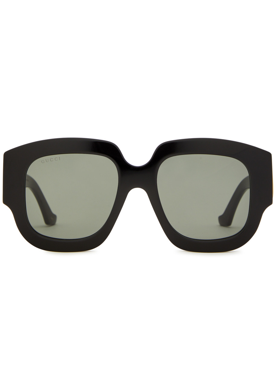 GUCCI GUCCI OVERSIZED SQUARE-FRAME SUNGLASSES