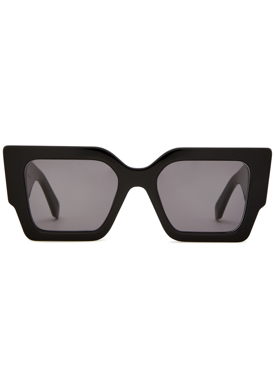 Off-white Catalina Oversized Square-frame Sunglasses In Black