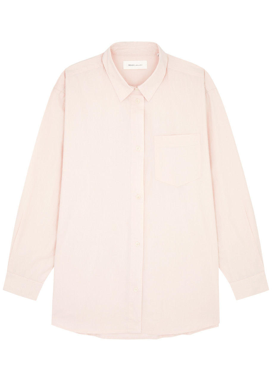 Shop Skall Studio Edgar Cotton Shirt In Light Pink