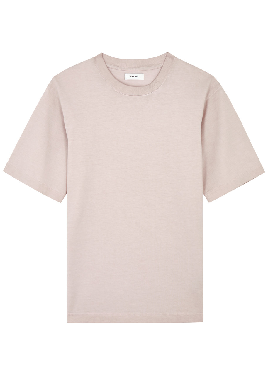 Shop Haikure Kelly Slubbed Cotton T-shirt In Light Pink