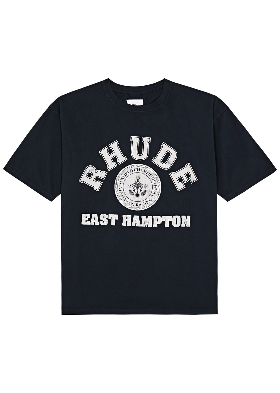 RHUDE RHUDE HAMPTON CATAMARAN COTTON T-SHIRT