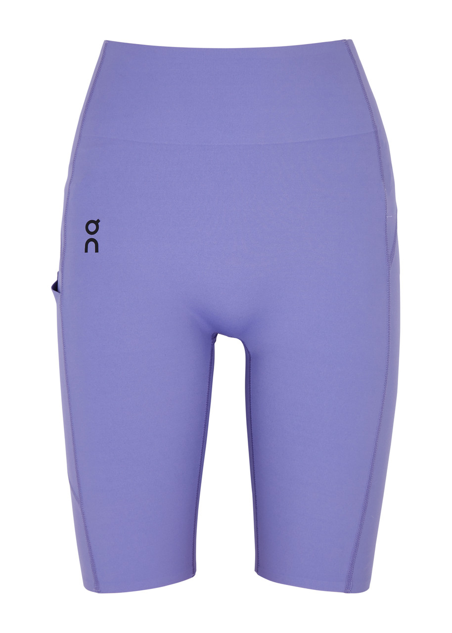 Shop On Movement Stretch-jersey Shorts In Purple