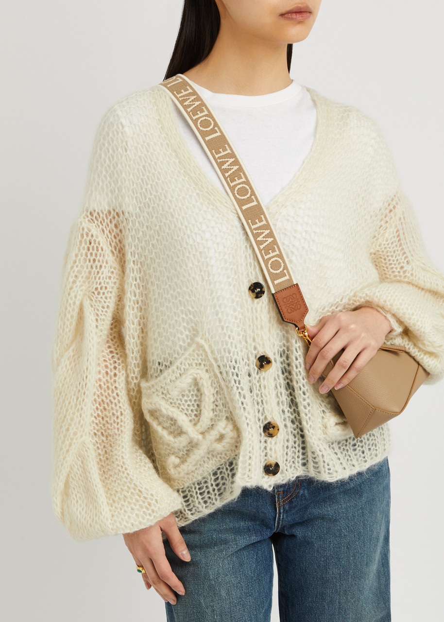 LOEWE LOEWE LOGO-JACQUARD CANVAS BAG STRAP