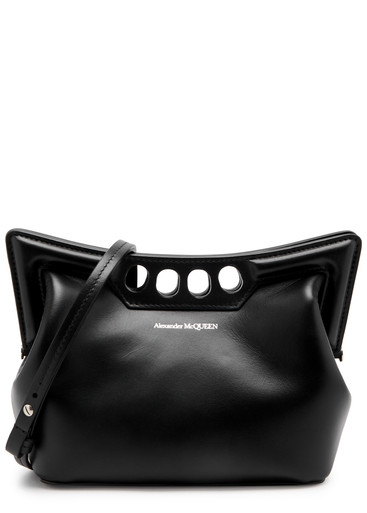 ショルダーバッグ・ポシェット Alexander Mcqueen The Mini Peak Purse - Leather - Black 0400020146644_BLACK?wid=600&