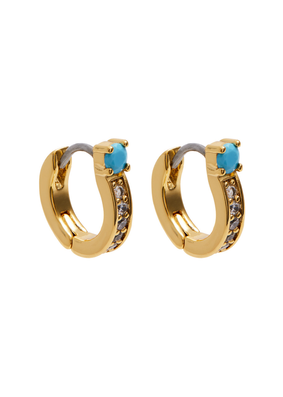 Precious Delights Gold-plated Hoop Earrings