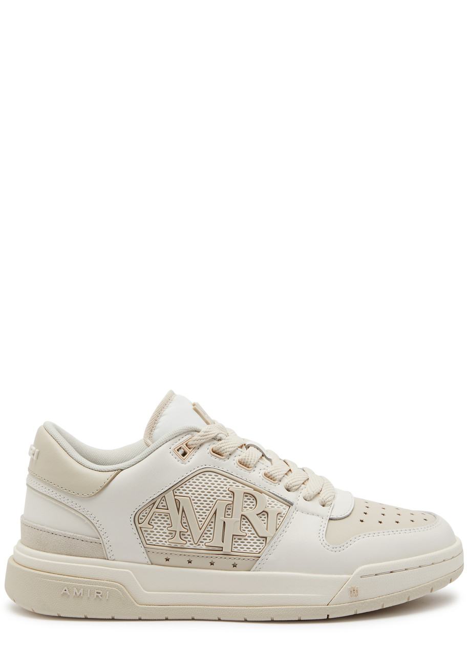 Amiri Classic Panelled Leather Sneakers In Off White