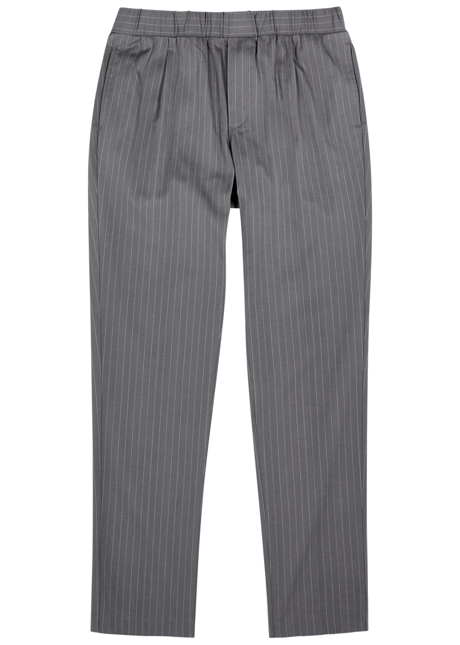 Paige Snider Pinstriped Trousers In Grey
