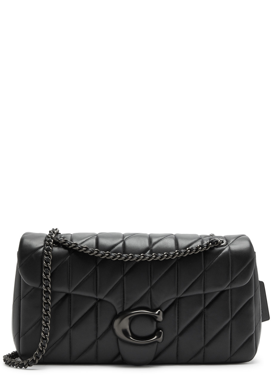Coach Tabby 33 Quilted Leather Shoulder Bag In Black