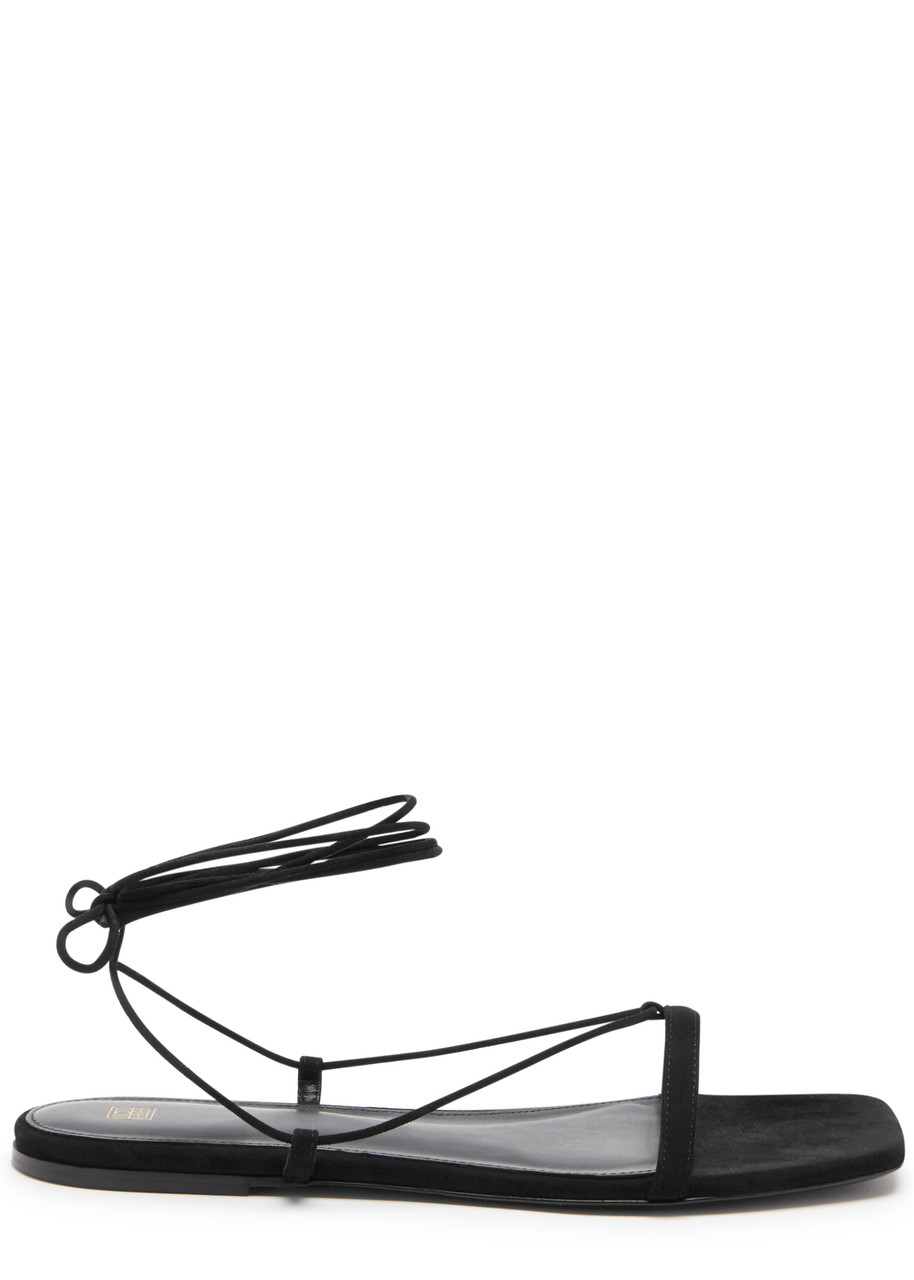 Totême Toteme Suede Sandals For Women In Black