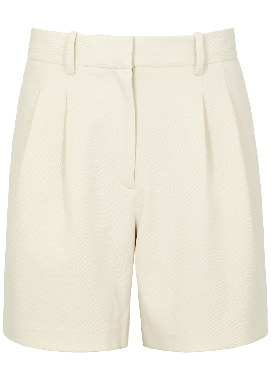 Shop Rag & Bone Carmen Twill Shorts In Ivory