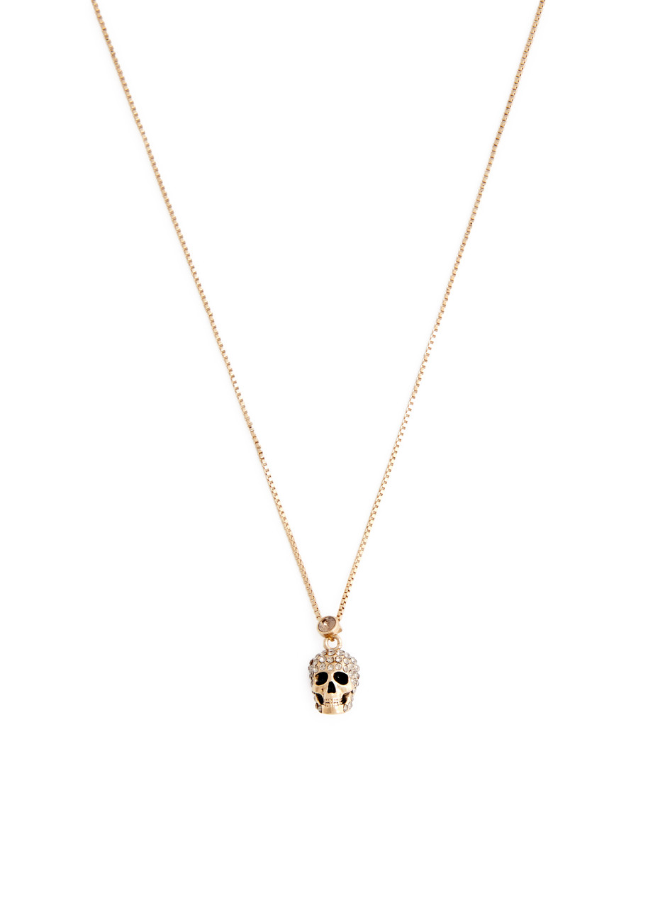 Alexander Mcqueen Skull-embellished Necklace - Gold - One Size