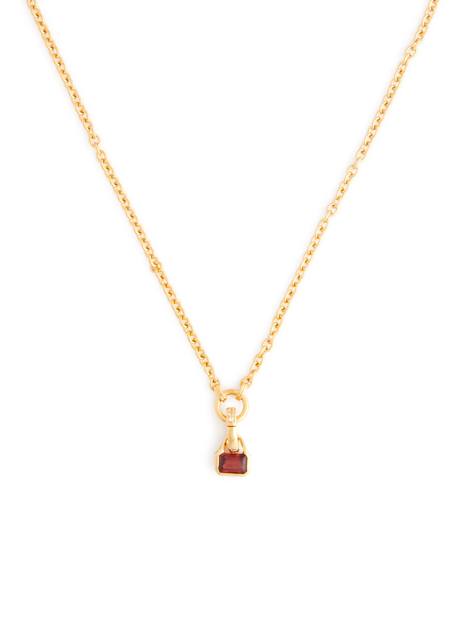 Garnet 18kt Gold-plated Necklace