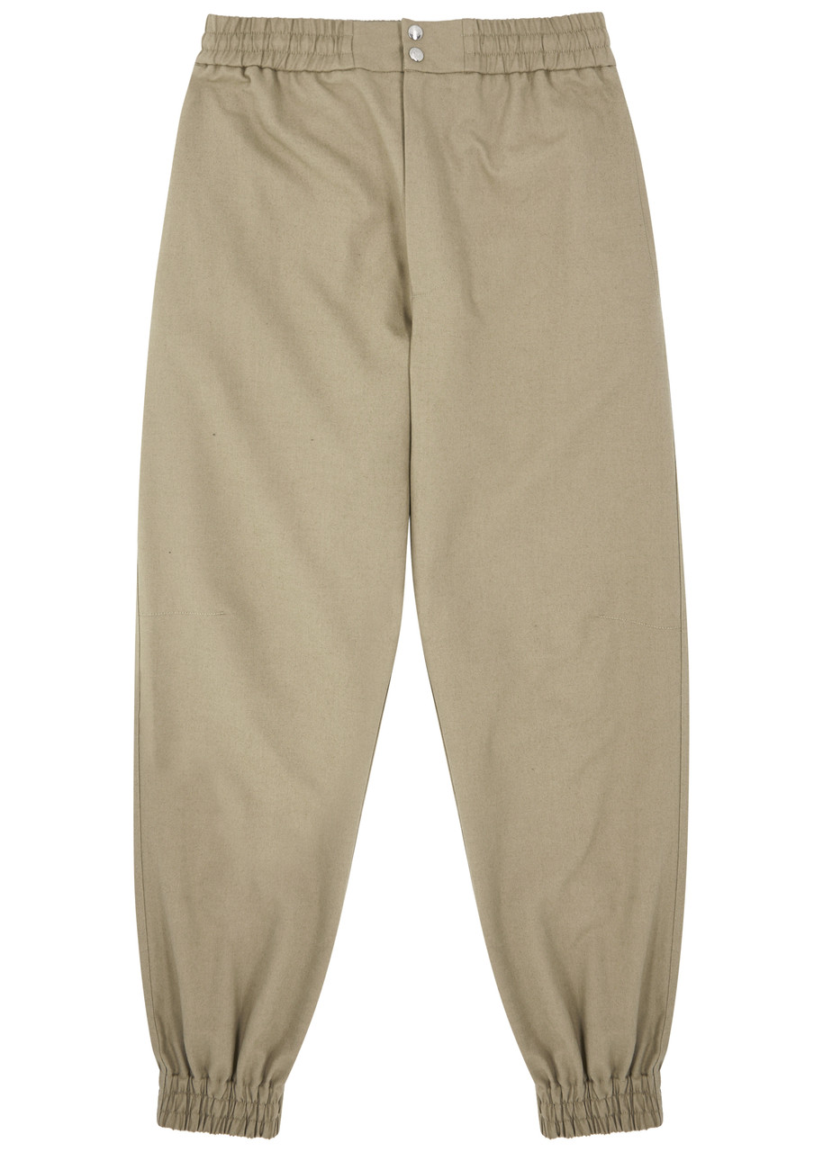 Alexander Mcqueen Cotton-canvas Trousers In Beige