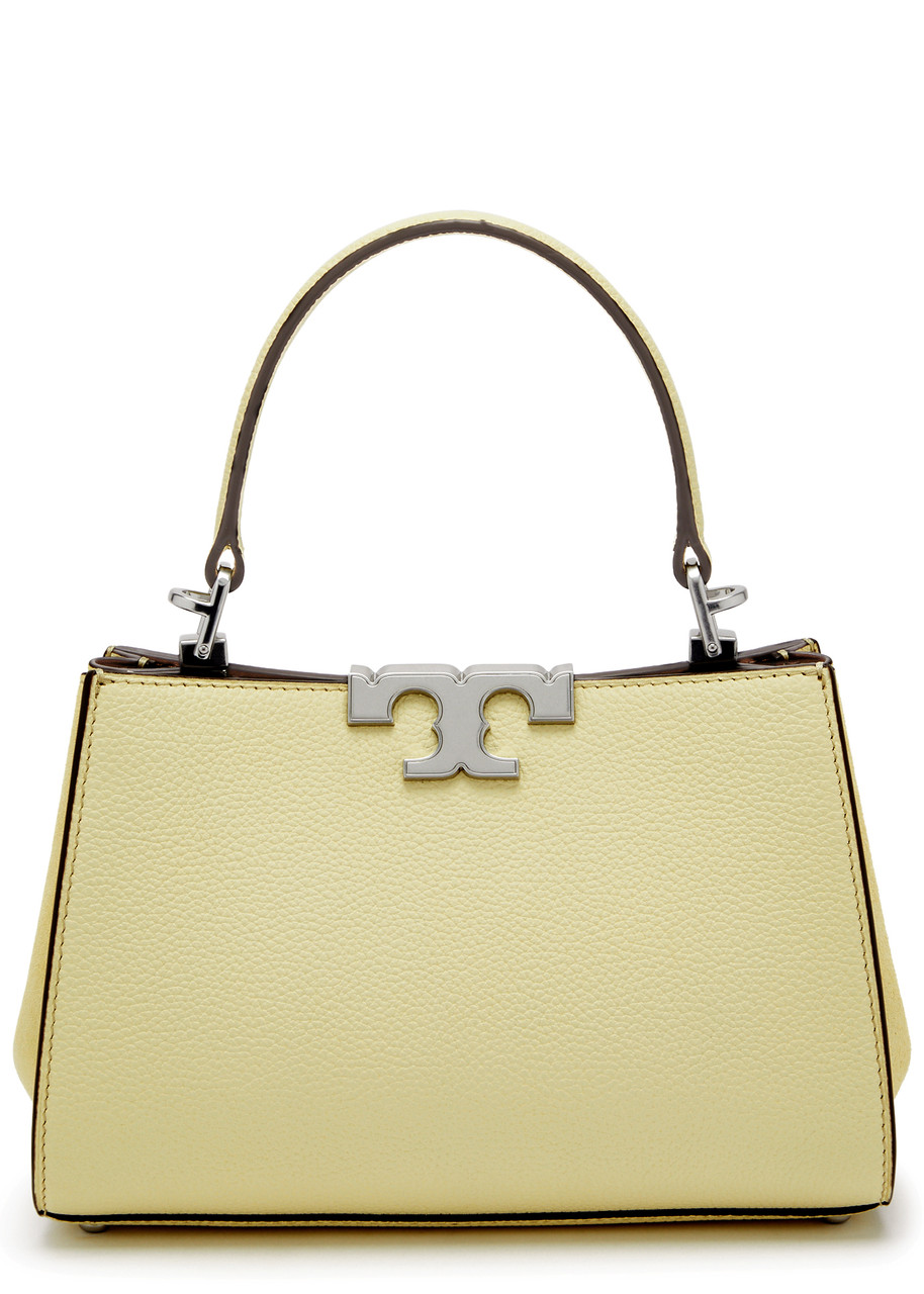 Tory Burch Eleanor Mini Leather top Handle bag - Light Yellow - One Size